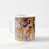 Vier Jahreszeiten von Alfons Mucha Kaffeetasse (Vorderseite Links)