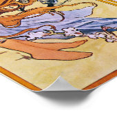 Vier Jahreszeiten von Alphonse Mucha 1895 Poster (Ecke)