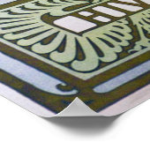 Vier Jahreszeiten von Alphonse Mucha Poster (Ecke)