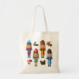 Vier Jahreszeiten Woodland Nutcracker Tote Tasche