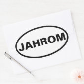 VIER Jahrom Ovaler Aufkleber (Umschlag)