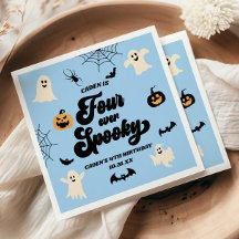 Vier je Groovy Blue Halloween 4. Geburtstags-Party