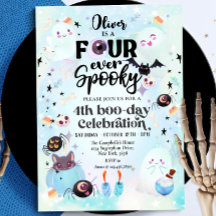 Vier je Spooky Halloween Ghost