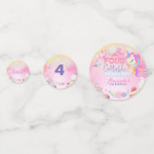 Vier je süß unvergesslich konfetti (Vorderseiten)