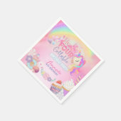 Vier je süße, unvergessliche Square Sticker Serviette (Ecke)