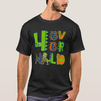 Vier je Wild Dinosaur T Shirt