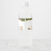 Vier je wilde 4. Geburtstag Wasserflaschenetikett (Rückseite)