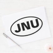VIER Juneau, Alaska "JNU" Ovaler Aufkleber (Umschlag)
