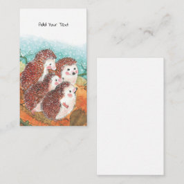 Vier junge Igel Begleitkarte