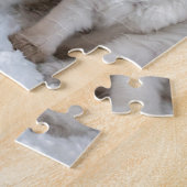 Vier junge Ragdoll Katzen, die in Folge sitzen Puzzle (Seite)