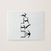 Vier Kampf Quadrathlon Gymnastik Puzzle (Horizontal)