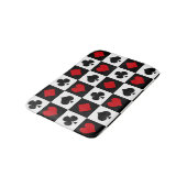 Vier Karten-Anzug Badematte (Schrägansicht)