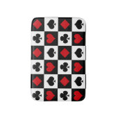 Vier Karten-Anzug Badematte (Vorderseite Vertikal)