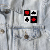 Vier Karten-Anzug Button (Beispiel)