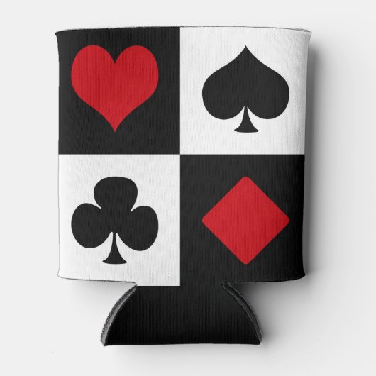 Vier Karten-Anzug Dosenkühler (Vorderseite)