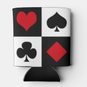 Vier Karten-Anzug Dosenkühler (Rückseite)