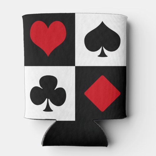 Vier Karten-Anzug Dosenkühler (Rückseite)