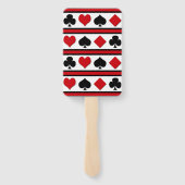 Vier Karten-Anzug Fächer (Rückseite)