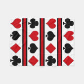Vier Karten-Anzug Fleecedecke (Vorderseite (Horizontal))