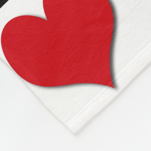 Vier Karten-Anzug Fleecedecke (Ecke)