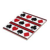 Vier Karten-Anzug Fliese (Seite)