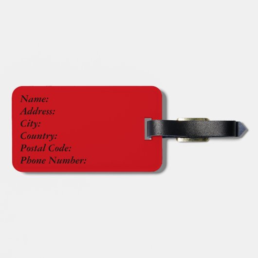 Vier Karten-Anzug Gepäckanhänger (Rückseite horizontal)