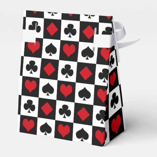 Vier Karten-Anzug Geschenkschachtel (Rückseite)