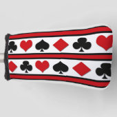 Vier Karten-Anzug Golf Headcover (Vorderseite)
