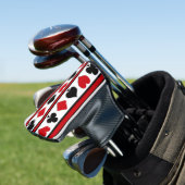 Vier Karten-Anzug Golf Headcover (In Situ)