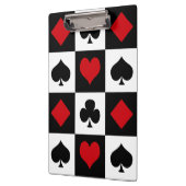 Vier Karten-Anzug Klemmbrett (Links)