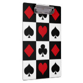 Vier Karten-Anzug Klemmbrett (Rechts)