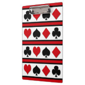 Vier Karten-Anzug Klemmbrett (Links)