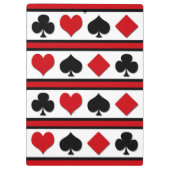 Vier Karten-Anzug Klemmbrett (Rückseite)