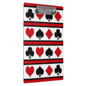 Vier Karten-Anzug Klemmbrett (Rechts)