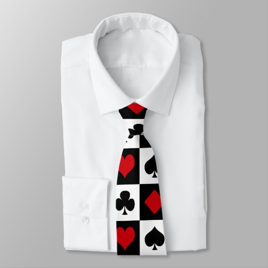 Vier Karten-Anzug Krawatte (Gebunden)