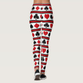 Vier Karten-Anzug Leggings (Rückseite)