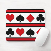 Vier Karten-Anzug Mousepad (Mit Mouse)