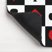 Vier Karten-Anzug Mousepad (Ecke)