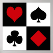 Vier Karten-Anzug Poster (Vorne)