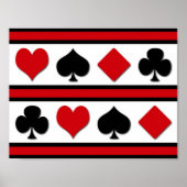 Vier Karten-Anzug Poster (Vorne)
