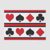 Vier Karten-Anzug Seidenpapier (Vorderseite)