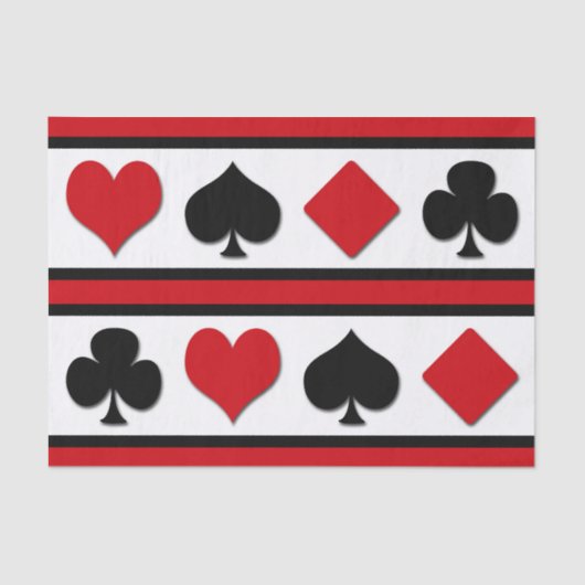 Vier Karten-Anzug Seidenpapier (Vorderseite)