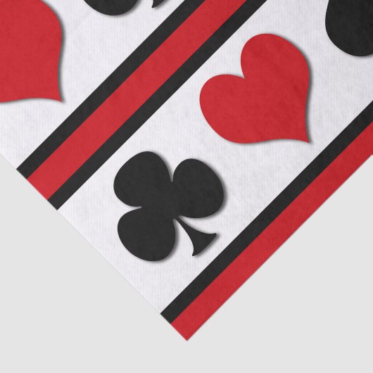 Vier Karten-Anzug Seidenpapier (Ausschnitt)