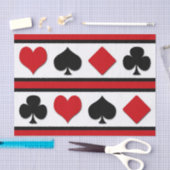 Vier Karten-Anzug Seidenpapier (Handwerk)