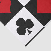 Vier Karten-Anzug Seidenpapier (Ausschnitt)