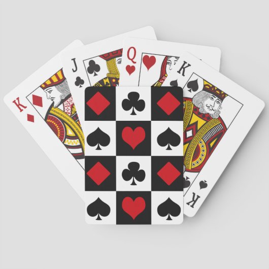 Vier Karten-Anzug Spielkarten (Rückseite)