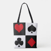 Vier Karten-Anzug Tasche (Rückseite)