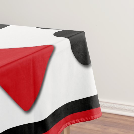 Vier Karten-Anzug Tischdecke (Beispiel)