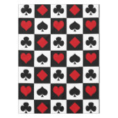 Vier Karten-Anzug Tischdecke (Vorderseite)