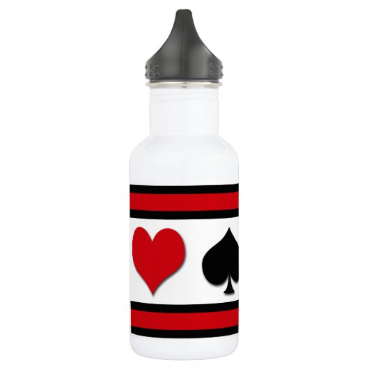 Vier Karten-Anzug Trinkflasche (Links)